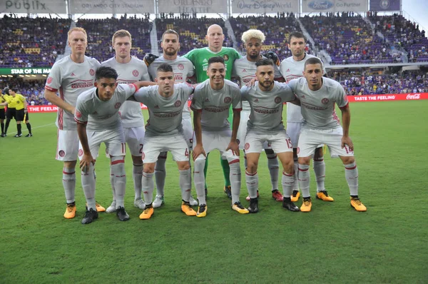 Orlando City Acoge Atlanta United Orlando City Stadium Orlandon Julio — Foto de Stock