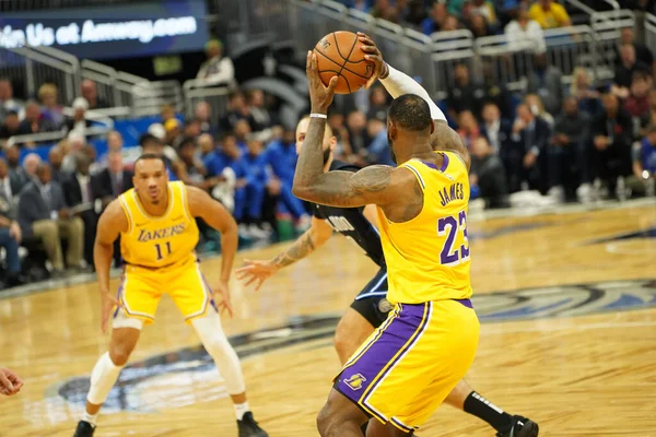 Orlando Magic Acoge Los Angeles Lakers Amway Center Orlando Forida —  Fotos de Stock