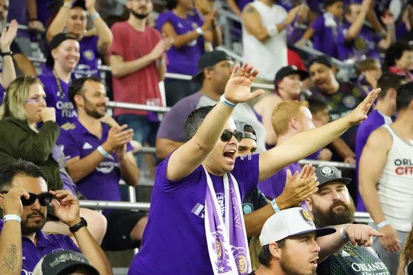 Orlando City Accueille Révolution Nouvelle Angleterre Lors Open Cup Des — Photo