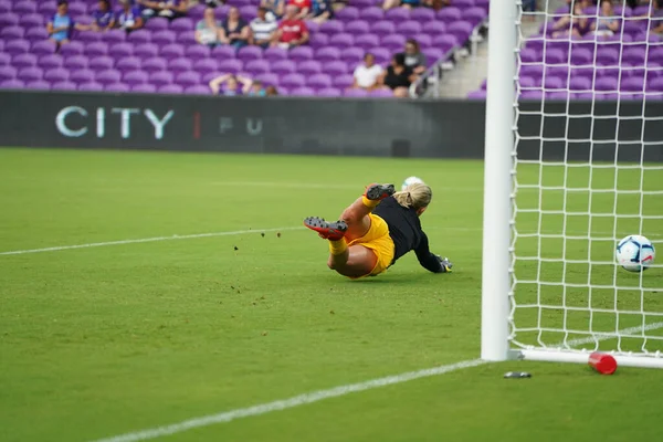 Foto Trots Gastheer Van Portland Thorns Orlando City Stadium Orlando — Stockfoto