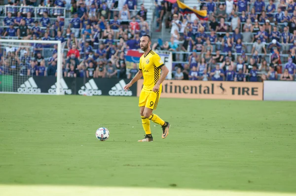 Orlando City Φιλοξενεί Columbus Crew Στο Orlando City Stadium Στο — Φωτογραφία Αρχείου