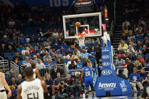 Orlando Magic Φιλοξενεί Clippers Στο Amway Center Στο Ορλάντο Φλόριντα — Φωτογραφία Αρχείου