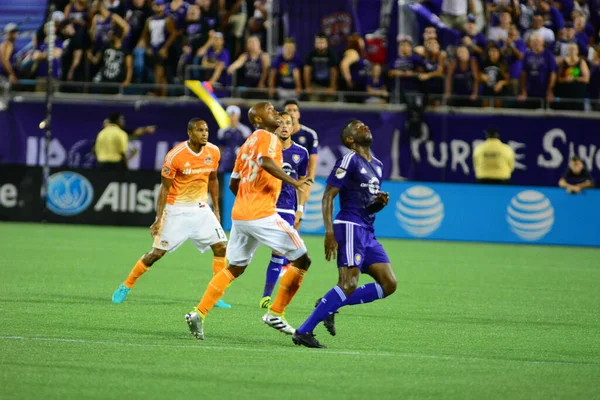 Orlando City Házigazdája Houston Dynamo Július 2016 Camping World Stadium — Stock Fotó