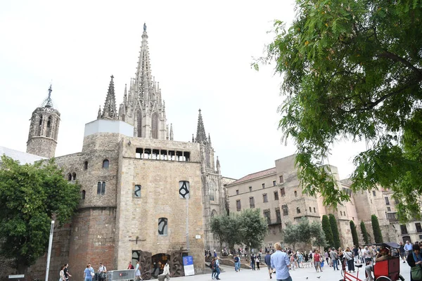 Vista Del Templo Expiatori Sagrada Familia Barcelona —  Fotos de Stock