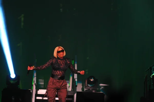 Śpiewaczki Mary Blige Tamar Braxton Wystąpią Listopada 2015 Roku Cfe — Zdjęcie stockowe