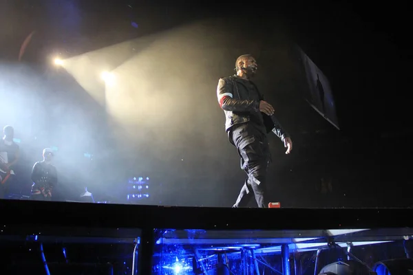 Singer Usher Performs Amway Center Orlando Florida December 2015 — Stock Photo, Image