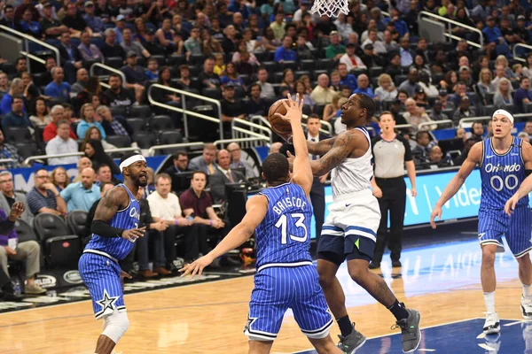 Orlando Magic Värd För Minnesota Timberwolves Amway Arena Den Februari — Stockfoto