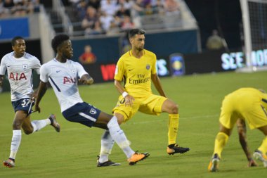 Paris Saint-Germain, Tottenham Hotspur 'a karşı 22 Temmuz 2017' de Orlando Florida 'daki Citrus Bowl' da.  
