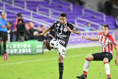 Korintliler, 10 Ocak 2018 'de Orlando City Stadyumu' nda düzenlenen Florida Kupası 'nda PSV Eindhoven' a karşı..  
