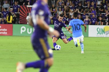 Orlando City 26 Temmuz 2018 'de Florida Exploria Stadyumu' nda NYC FC 'ye ev sahipliği yaptı. Fotoğraf: Marty Jean-Louis