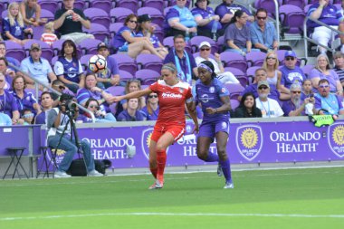 Orlando Pride 22 Nisan 2017 'de Orlando City Stadyumu' nda Washington Spirit 'e ev sahipliği yaptı..  
