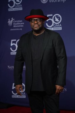 15 Ekim 2019 'da Nashville, Tennessee' deki Linbscome Üniversitesi 'nde verilen 50. GMA Dove Ödülleri sırasında kırmızı halı. 