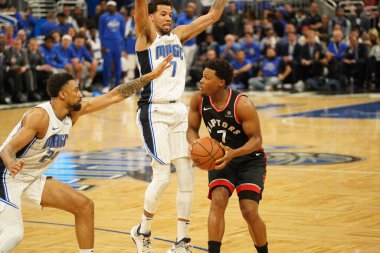 Orlando Magic 21 Nisan 2019 tarihinde Orlando Florida 'daki Amway Arena' da düzenlenen NBA Playoff 1 'de Toronto Rapçileri' ne ev sahipliği yapıyor..
