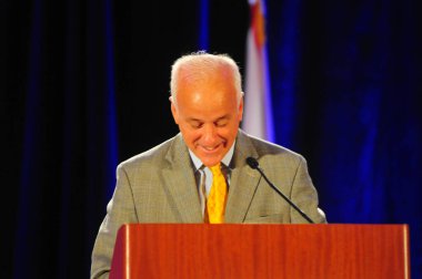 Florida Valisi Rick Scott 13 Ekim 2015 'te Orlando Florida' daki İnanç Sempozyumu 'nda konuşma yapacak. Fotoğraf: Marty Jean-Louis