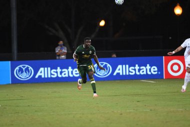 Los Angeles Galaksisi, 14 Temmuz 2020 'de Orlando Florida ABD' deki ESPN Vahşi Spor Dünyası 'nda düzenlenen MLS Sırt Turnuvası sırasında Portland Timbers ile karşı karşıya geldi.