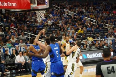 Orlando Magic 10 Kasım 2019 'da Indiana Pacers' ı Amway Center 'da ağırlıyor. Fotoğraf: Marty Jean-Louis