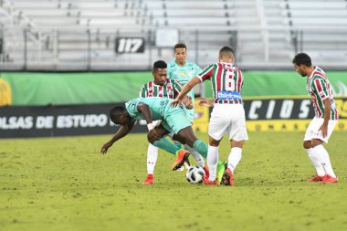 Fluminense, Florida Kupası 'nda 15 Ocak 2018' de Orlando Florida 'da oynanan Spektrum Stadyumu' nda Barcelona SC 'ye karşı..