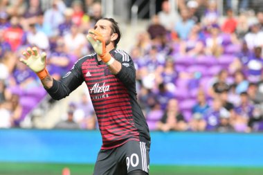 Orlando City 8 Nisan 2018 'de Orlando Florida' daki Exploria Stadyumu 'nda Portland Timbers' a ev sahipliği yaptı..
