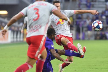 Orlando City 21 Temmuz 2019 tarihinde Florida, Orlando 'da Exploria Stadyumu' nda New York Red Bulls 'a ev sahipliği yaptı..