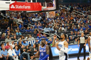 Orlando Magic 13 Ekim 2019 'da Florida, Orlando' daki Amway Center 'da Philadelphia 76ers' a ev sahipliği yaptı..