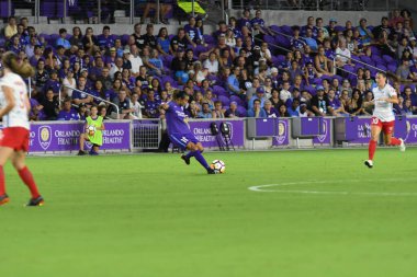 Orland Pride, 25 Ağustos 2018 'de Orlando Florida' daki Exploria Stadyumu 'nda Chicago Red Stars' a ev sahipliği yapıyor..  