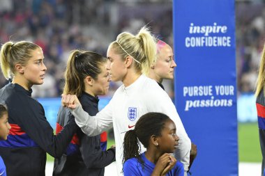 5 Mart 2020 'de Orlando Florida' daki Exploria Stadyumu 'nda düzenlenen 2020 SheBelieves Kupası' nda ABD - İngiltere Karşılaşması 