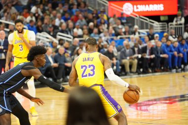 Orlando Magic 11 Aralık 2019 Çarşamba günü Orlando Forida 'daki Amway Center' da Los Angeles Lakers 'a ev sahipliği yaptı. Fotoğraf: Marty Jean-Louis