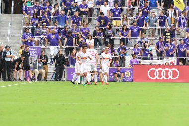 Orlando City, 31 Mart 2018 'de Orlando Florida' daki Exploria Stadyumu 'nda New York Red Bulls' a ev sahipliği yaptı..
