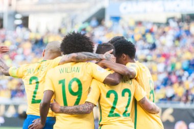 Brezilya, 8 Haziran 2016 tarihinde Orlando Florida 'daki Copa America Centenario' da Haiti ile karşılaştı.. 