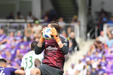 Orlando City 8 Nisan 2018 'de Orlando Florida' daki Exploria Stadyumu 'nda Portland Timbers' a ev sahipliği yaptı..