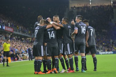 Orlando City 21 Nisan 2018 'de Orlando Florida' daki Exploria Stadyumu 'nda San Jose depremlerine ev sahipliği yaptı..  