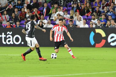 Korintliler, 10 Ocak 2018 'de Orlando City Stadyumu' nda düzenlenen Florida Kupası 'nda PSV Eindhoven' a karşı.