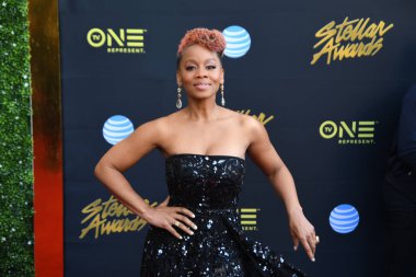 24 Mart 2018 Cumartesi günü Las Vegas 'taki Orleans Resort' ta düzenlenen 33. Yıldız Ödülleri Kırmızı Halı sırasında ünlüler.