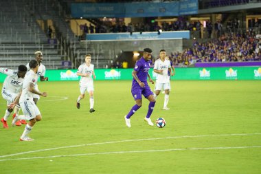 Orlando City SC, 19 Haziran 2019 Çarşamba günü Orlando 'daki Exploria Stadyumu' nda düzenlenen ABD Açık Kupası sırasında New England Devrimi 'ne ev sahipliği yaptı.