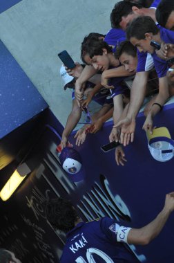 Orlando City 29 Nisan 2017 'de Orlando, Florida' daki Orlando City Stadyumu 'nda Colorado Rapids' e ev sahipliği yaptı.)