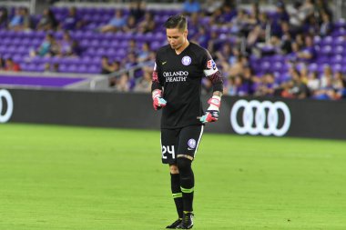 Orlando Pride, 23 Mayıs 2018 'de Orlando Florida' daki Exploria Stadyumu 'nda Kuzey Carolina Cesareti' ne ev sahipliği yapmaktadır..  