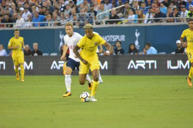 Paris Saint-Germain, Tottenham Hotspur 'a karşı 22 Temmuz 2017' de Orlando Florida 'daki Citrus Bowl' da. 