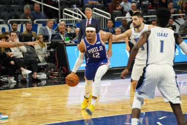Orlando Magic, Philadelphia 76ers 'ı 13 Kasım 2019 Çarşamba günü Amway Center' da ağırlamaktadır. Fotoğraf: Marty Jean-Louis