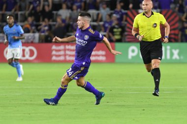 Orlando City 26 Temmuz 2018 'de Florida Exploria Stadyumu' nda NYC FC 'ye ev sahipliği yaptı. Fotoğraf: Marty Jean-Louis