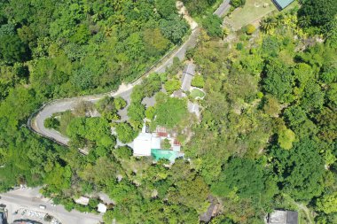 Güzel manzaranın havadan görünüşü