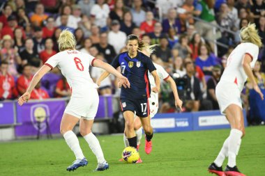 5 Mart 2020 'de Orlando Florida' daki Exploria Stadyumu 'nda düzenlenen 2020 SheBelieves Kupası' nda ABD - İngiltere Karşılaşması 