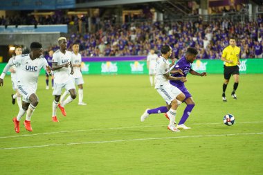 Orlando City SC, 19 Haziran 2019 Çarşamba günü Orlando 'daki Exploria Stadyumu' nda düzenlenen ABD Açık Kupası sırasında New England Devrimi 'ne ev sahipliği yaptı.