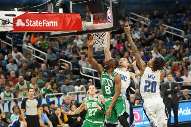 Orlando Magic, Boston Celtics 'i 24 Ocak 2020' de Orlando, Florida 'da Amway Center' da ağırladı..   