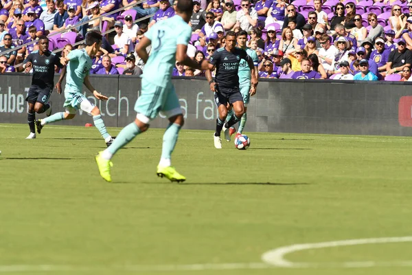 Orlando City Recebe Vancouver Whitecaps Orlando City Stadium Sábado Abril — Fotografia de Stock