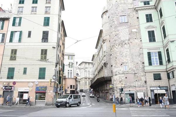 Tipico Vicolo Europeo Edifici Belli Vecchi — Foto Stock