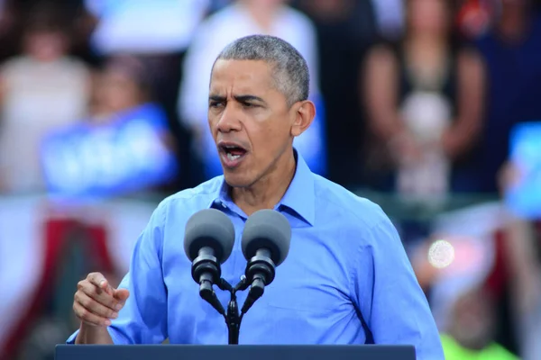 President Barack Obama Speaks Campaign Rally Osceola Heritage Park Stadium — Stock Photo, Image