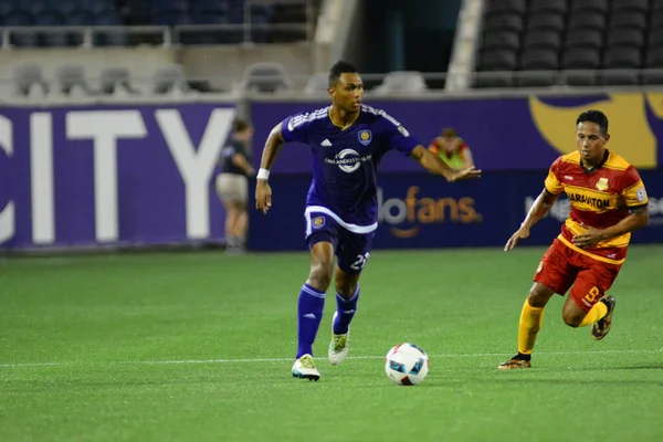 Orlando City Gastheer Van Het Fort Lauderdale Strikers Camping World — Stockfoto