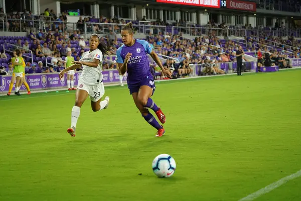 Photo Prides Acoge Portland Thorns Orlando City Stadium Orlando Florida — Foto de Stock