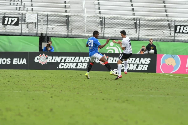 Rangers Corinthians Podczas Pucharu Florydy Stadionie Spectrum Stycznia 2018 Orlando — Zdjęcie stockowe