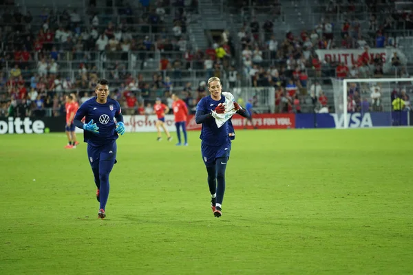 Usa Angleterre Match Lors Coupe Shebelieves 2020 Stade Exploria Orlando — Photo